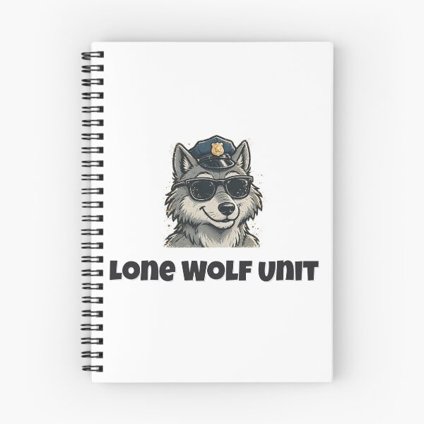 Item preview, Lone Wolf Unit Funny Wolf Police Design designed and sold by Wild Shades.