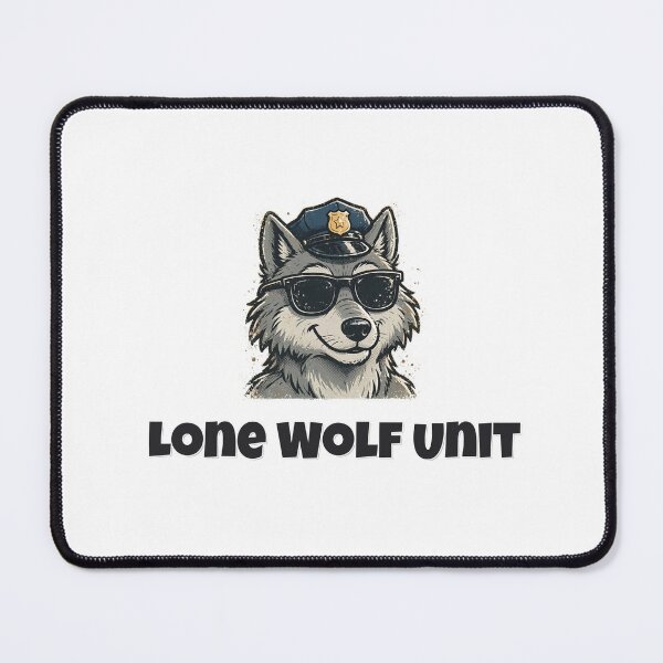 Item preview, Lone Wolf Unit Funny Wolf Police Design designed and sold by Wild Shades.