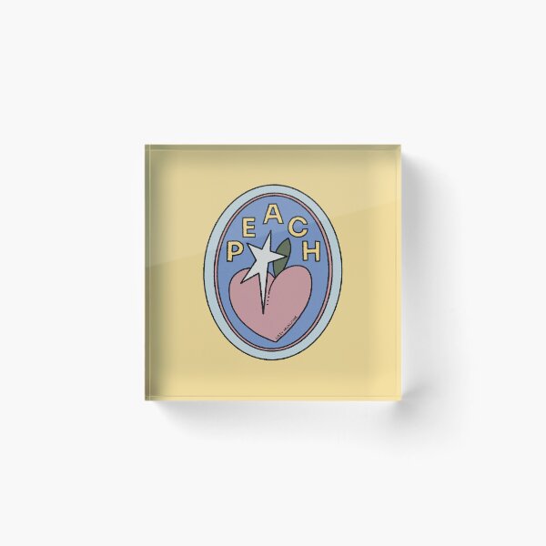 Item preview, lizzy mcalpine peach sticker designed and sold by ttsellsstuff.
