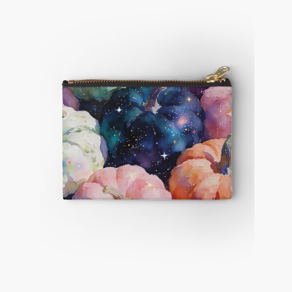 Item preview, Cosmic Pastel Pumpkins Watercolor Autumn Galaxy Art designed and sold by soulfulpalette.