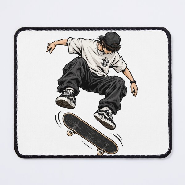 Artikelvorschau, Skate mehr Streetkultur Kickflip-Kunst entworfen und verkauft von WearTheVibe Store.