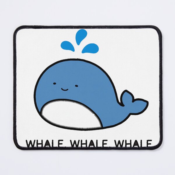 Item preview, Cute Whale Whale Whale Whale Funny Ocean Sticker designed and sold by xiaoxiaochibi.