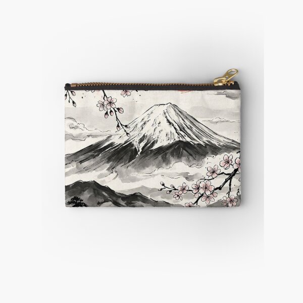 Item preview, Mount Fuji and Sakura | Japanese Ink Wash Art designed and sold by SoulTreasures.