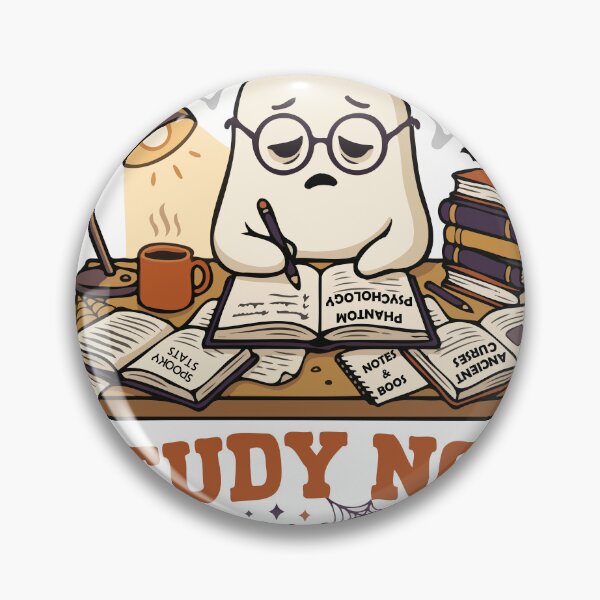 Item preview, Study Now Scream Later Halloween Ghost Student Sticker designed and sold by YasminTaha.