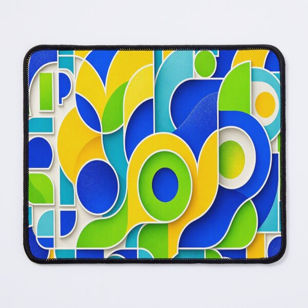 Item preview, 3D Ornate Golden Lion Heart Emblem & Geometric Pop Art Pattern designed and sold by Breezes-of-Ida.
