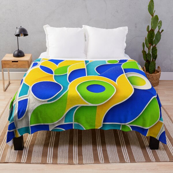 Item preview, 3D Ornate Golden Lion Heart Emblem & Geometric Pop Art Pattern designed and sold by Breezes-of-Ida.