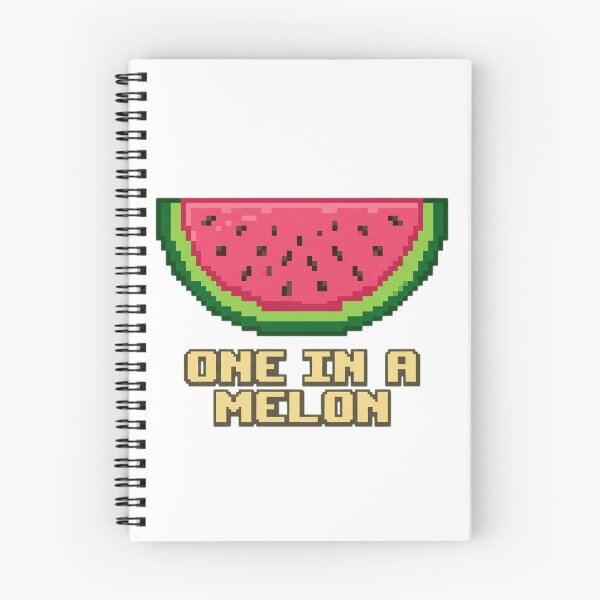Item preview, One in a Melon Watermelon Slice Pixel Art designed and sold by Zyra_urs1.