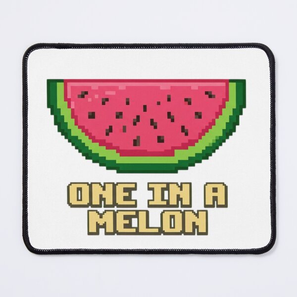 Item preview, One in a Melon Watermelon Slice Pixel Art designed and sold by Zyra_urs1.