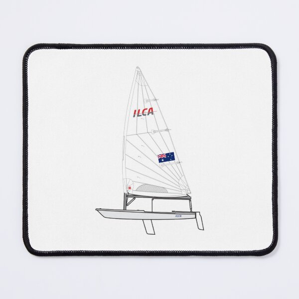 Item preview, ILCA 7 Sailing Dinghy with Australian Flag designed and sold by SailWolf--.