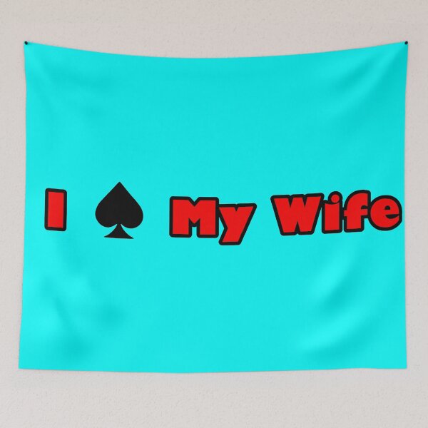 Item preview, I Spade My Wife (Red Text) designed and sold by Karate Octopus.