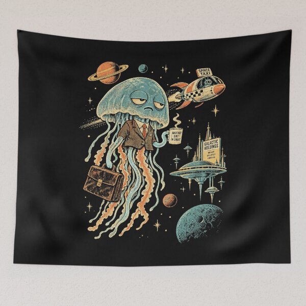 Item preview, Jellyfish Goes to Work designed and sold by SignumShop.