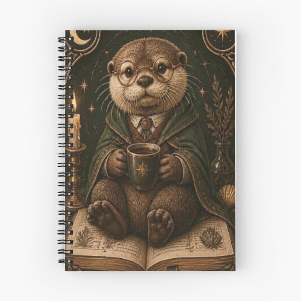 Item preview, Dark Academia Scholar Otter designed and sold by creativerooney.