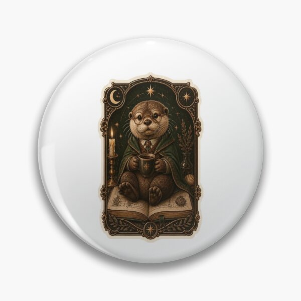 Item preview, Dark Academia Scholar Otter designed and sold by creativerooney.