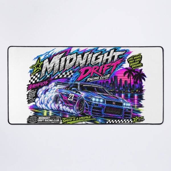 Item preview, MIDNIGHT DRIFT — Neon After Hours designed and sold by TheKingQuestion.