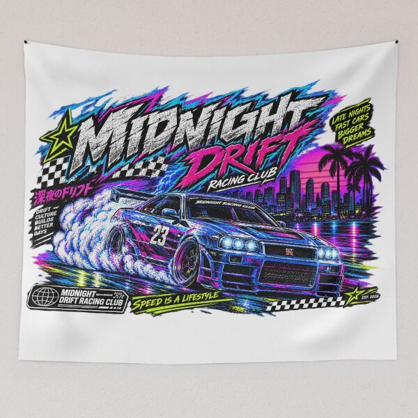 Item preview, MIDNIGHT DRIFT — Neon After Hours designed and sold by TheKingQuestion.
