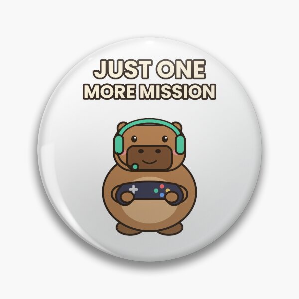 Item preview, Just One More Mission Capybara Gamer designed and sold by Rev22.