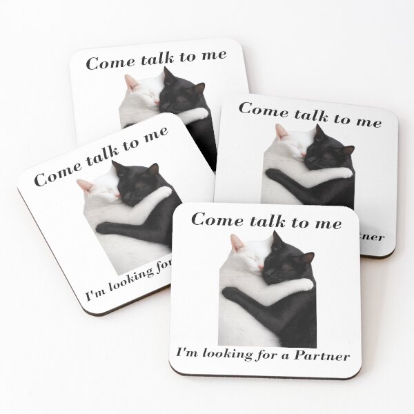 Item preview, Looking for a Partner - cats designed and sold by Paw-rora.