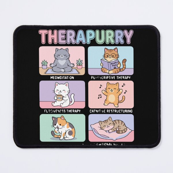 Item preview, Therapurry Feline Mental Wellness Cat Lover Therapy designed and sold by SofiBlair.