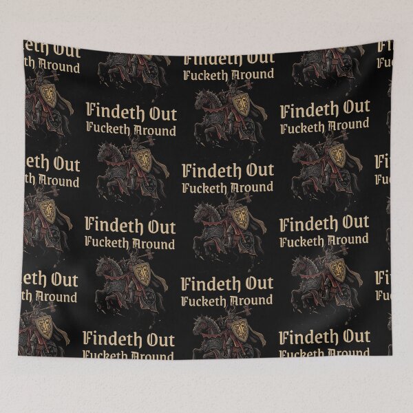 Item preview, Halloween Fucketh Around Findeth Out Knight designed and sold by d247.