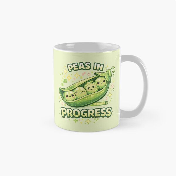 Item preview, Peas in Progress - Cute Pixel Gamer Pea Pod designed and sold by Human Error Goods.