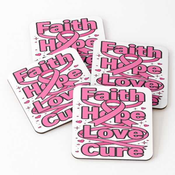Item preview, Faith Hope Love Cure Pink Ribbon Shirt designed and sold by Wear Pink Studio.