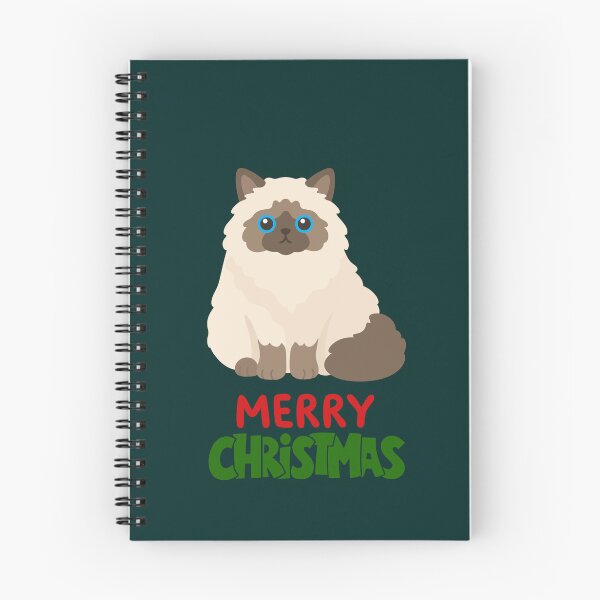Item preview, Cute Ragdoll Cat Merry Christmas Holiday Art designed and sold by stormk10.