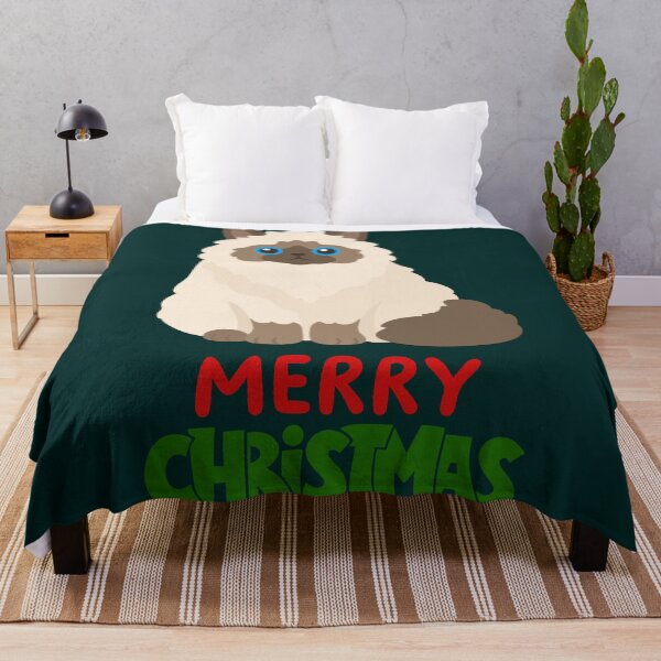 Item preview, Cute Ragdoll Cat Merry Christmas Holiday Art designed and sold by stormk10.