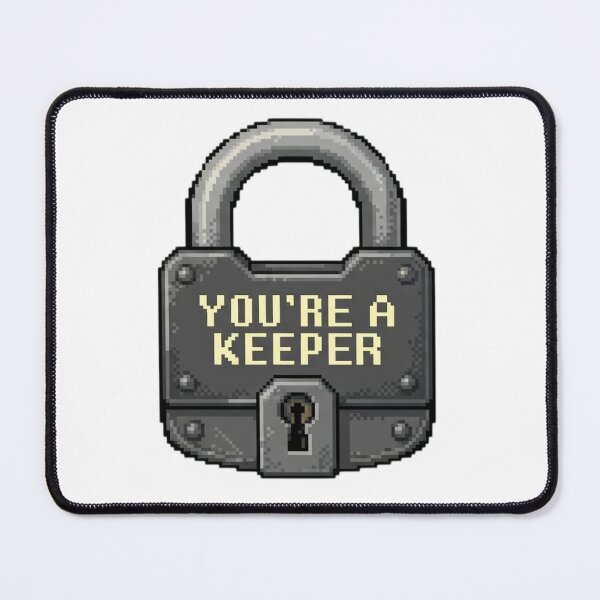 Item preview, You're a Keeper Iron Padlock Pixel Art designed and sold by Zyra_urs1.