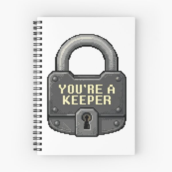Item preview, You're a Keeper Iron Padlock Pixel Art designed and sold by Zyra_urs1.