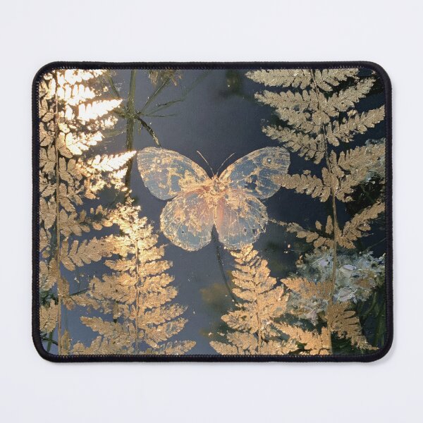 Item preview, Fern Silhouette Gold Gothic Forest designed and sold by scicilysimonee.