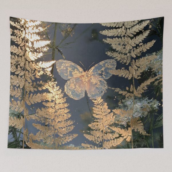 Item preview, Fern Silhouette Gold Gothic Forest designed and sold by scicilysimonee.