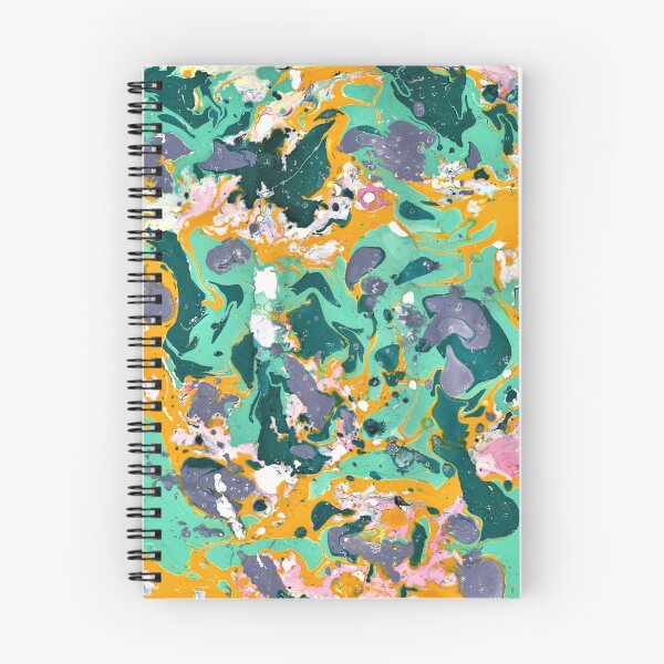 Item preview, Abigal 1 Green Gold and Lilac Ebru Style Abstract  designed and sold by Doug  Siegel.