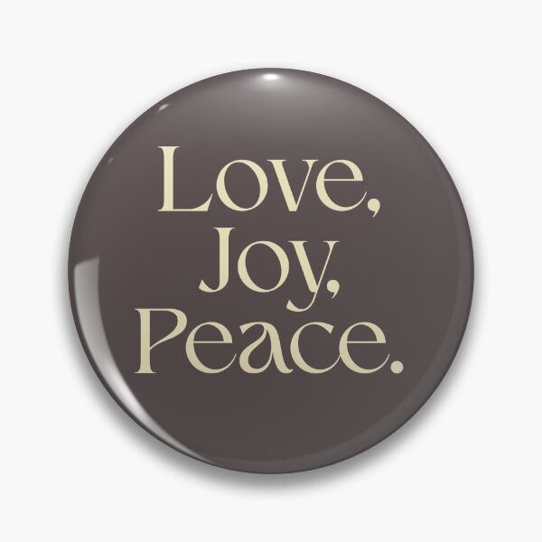 Item preview, Love Joy Peace Butter Yellow Aesthetic Typography designed and sold by Knock on my door.