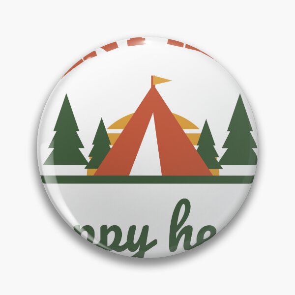 Item preview, Tent Hair, Happy Heart - Retro Camping designed and sold by Good Little Days.