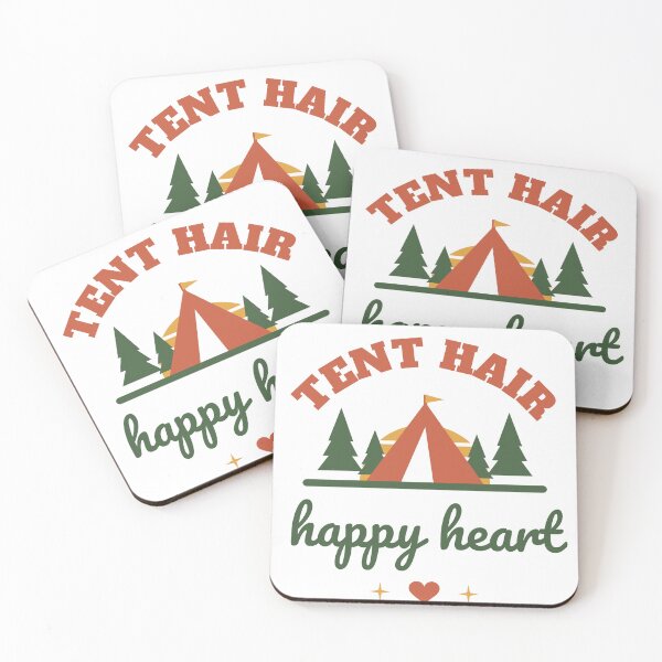Item preview, Tent Hair, Happy Heart - Retro Camping designed and sold by Good Little Days.