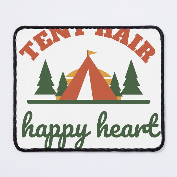 Item preview, Tent Hair, Happy Heart - Retro Camping designed and sold by Good Little Days.