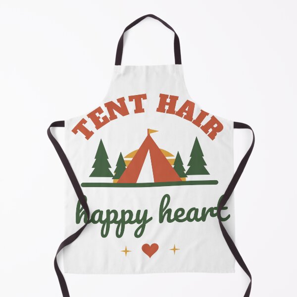 Item preview, Tent Hair, Happy Heart - Retro Camping designed and sold by Good Little Days.