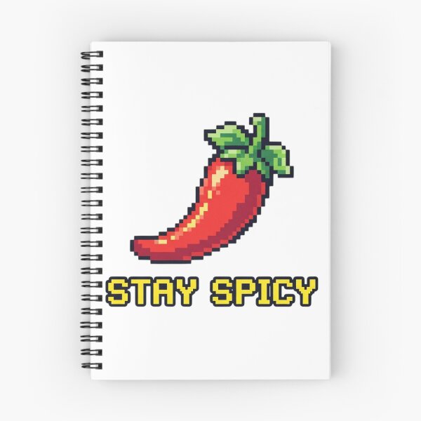 Item preview, Stay Spicy Red Chili Pepper Pixel Art designed and sold by Zyra_urs1.