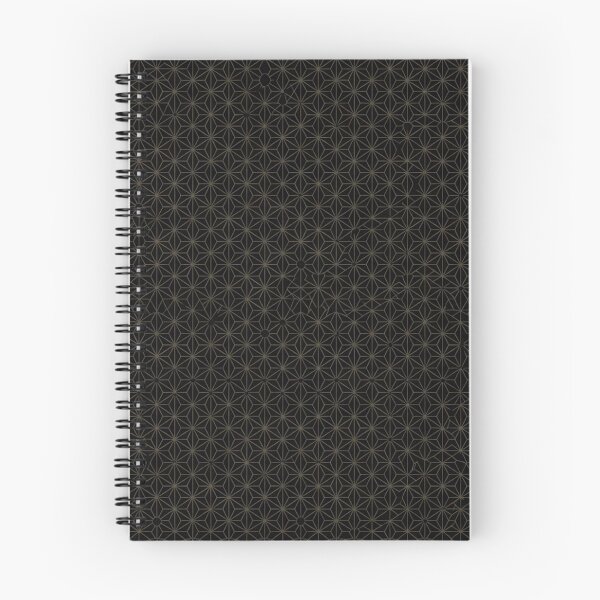 Item preview, Dark Black Gold Geometric Star Pattern designed and sold by Mindful Wall Art Studio.