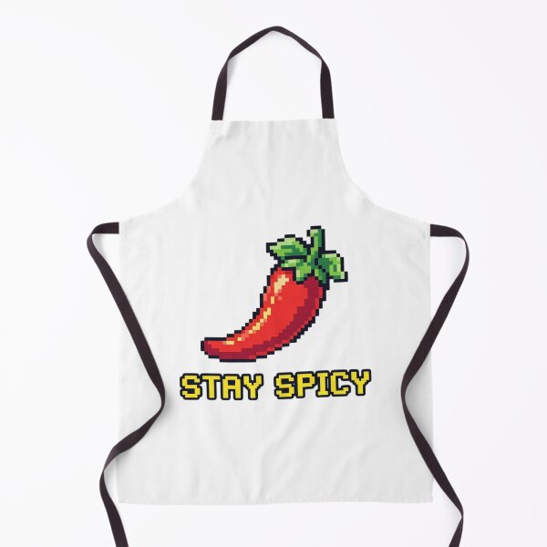 Item preview, Stay Spicy Red Chili Pepper Pixel Art designed and sold by Zyra_urs1.
