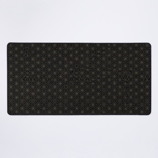 Item preview, Dark Black Gold Geometric Star Pattern designed and sold by Mindful Wall Art Studio.