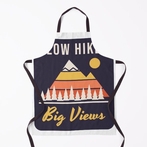 Item preview, Slow Hikes, Big Views - Retro Mountain Sunset designed and sold by Good Little Days.