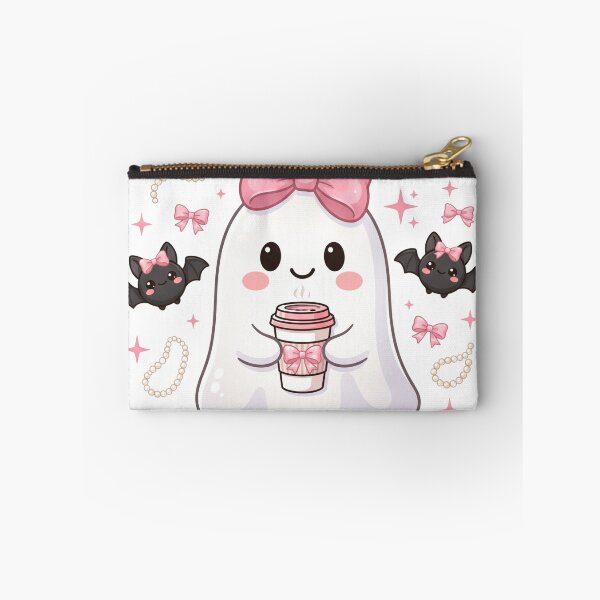 Item preview, Pink Bow Ghost Coffee Halloween Coquette designed and sold by EZONEEE.