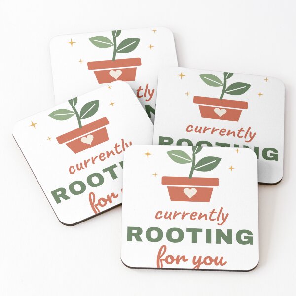 Item preview, Currently Rooting For You - Cute Plant Pun designed and sold by Good Little Days.