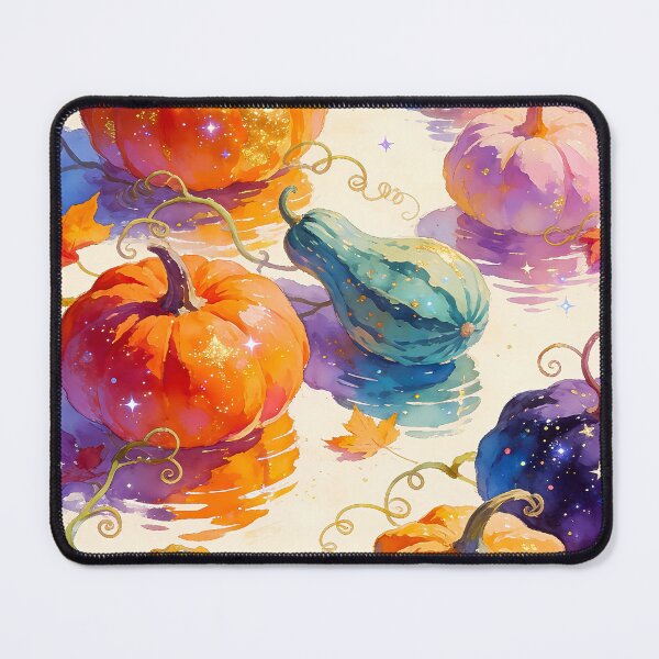 Item preview, Cosmic Pumpkins Watercolor Autumn Magic designed and sold by soulfulpalette.