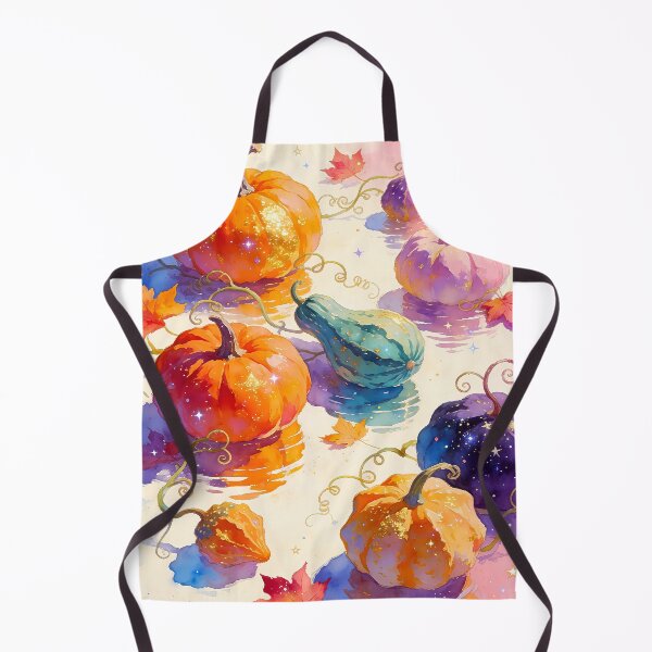 Item preview, Cosmic Pumpkins Watercolor Autumn Magic designed and sold by soulfulpalette.
