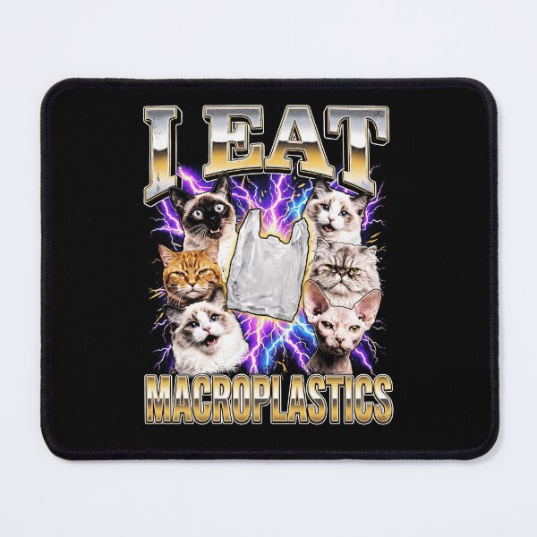 Item preview, Halloween Cats Eat Macroplastics Funny Meme designed and sold by d247.
