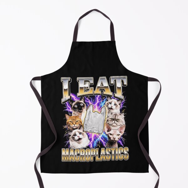 Item preview, Halloween Cats Eat Macroplastics Funny Meme designed and sold by d247.