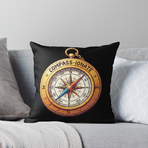 Item preview, Compass-ionate Brass Pocket Compass Art designed and sold by Zyra_urs1.