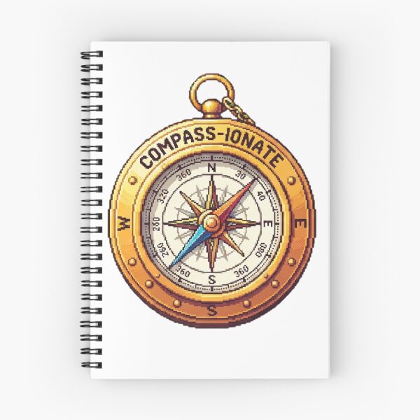 Item preview, Compass-ionate Brass Pocket Compass Art designed and sold by Zyra_urs1.